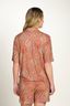 Flora Short Sleeve Top Ornamento Orange