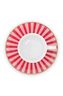Set/2 Cups & Saucers Love Birds Medallion Red-Pink