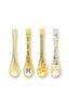 Set/4 Teaspoons Lily&Lotus Yellow