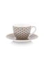 Espresso Cup and Saucer Blooming Tales Khaki 120ml