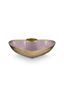 Set/2 Candle Holders Metal Heart Lilac