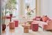 Stool Block Stripe Pink