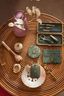 Pocket Mirror Mini Flora Bangelore Green