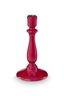 Candle Holder Wood Red 25cm