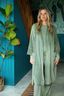 Naomi Kimono Velvet Green