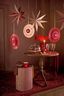 Rosette Paper Red 40cm
