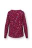 Tina Long Sleeve Top Flora Bangalore Dark Pink