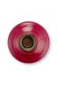 Candle Holder Wood Red 25cm