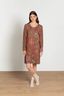 Dana Long Sleeve Nightdress Mumbai Morning Brown