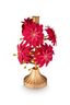 Candle Holder Blooming Tales Metal Red 26cm