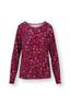 Tina Long Sleeve Top Flora Bangalore Dark Pink