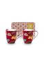 Set/2 Mugs Blooming Tales Fantasy Dark Red 365ml