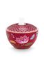Sugar Bowl Blooming Tales Fantasy Dark Red