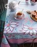 Set/2 Cups & Saucers Flower Festival Light Blue