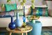 Vase Metal Dark Blue 26cm
