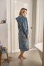 Bathrobe Secret Garden Blue