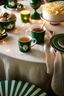 Mug Love Birds Medallion Deer Dark Green 250ml