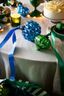Ornament Glass Dark Blue 12cm