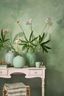 Vase Metal Mid Green 32cm