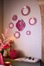 Plate Flower Festival Deco Dark Pink 21cm