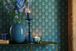 Metal Vase Blue 32cm